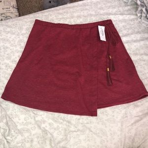 Tilly’s Red Wrap Front Skirt
